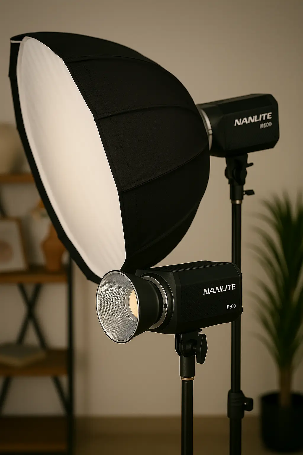 foco y softbox